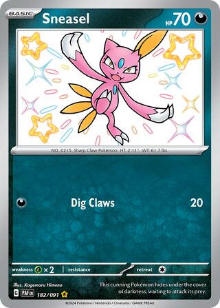 Sneasel 182/245 from Paldean Fates
