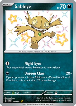 Sableye 184/245 from Paldean Fates