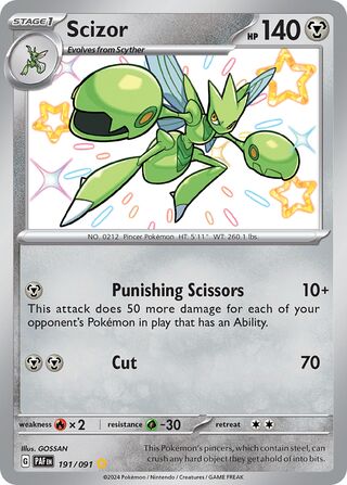 Scizor 191/245 from Paldean Fates