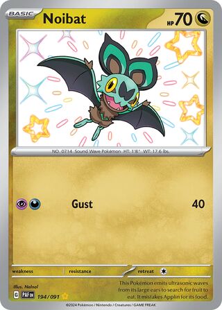 Noibat 194/245 from Paldean Fates