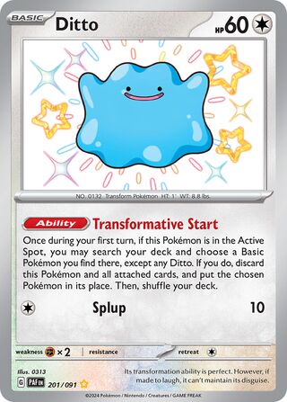 Ditto 201/245 from Paldean Fates