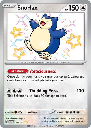 Snorlax 202/245 from Paldean Fates