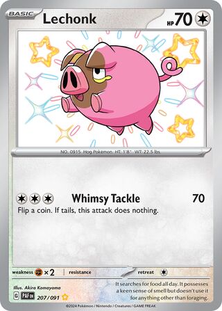 Lechonk 207/245 from Paldean Fates