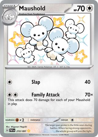 Maushold 210/245 from Paldean Fates