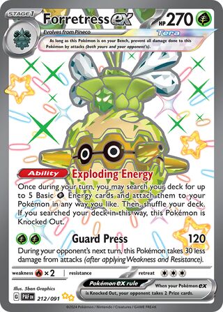 Forretress ex 212/245 from Paldean Fates