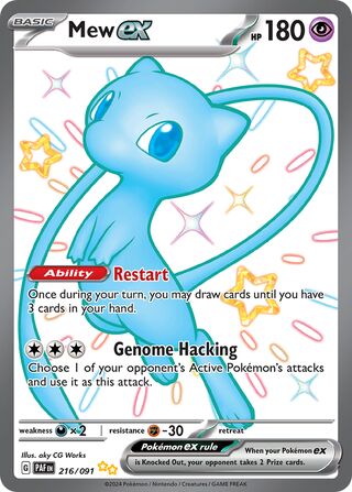 Mew ex 216/245 from Paldean Fates