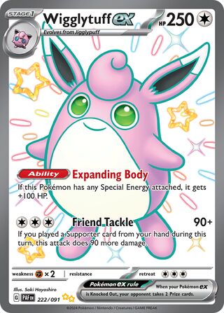 Wigglytuff ex 222/245 from Paldean Fates