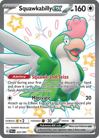 Squawkabilly ex 223/245 from Paldean Fates
