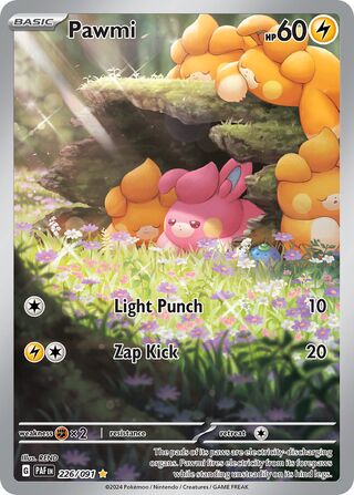 Pawmi 226/245 from Paldean Fates