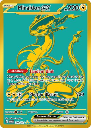 Miraidon ex 243/245 from Paldean Fates