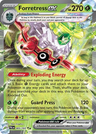 Forretress ex 5/279 from Paldea Evolved