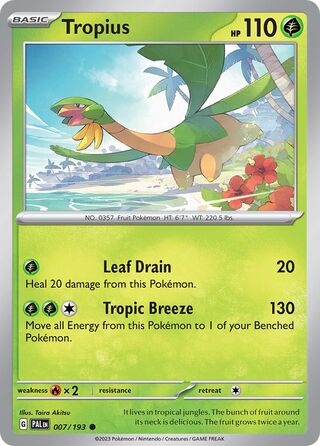 Tropius 7/279 from Paldea Evolved