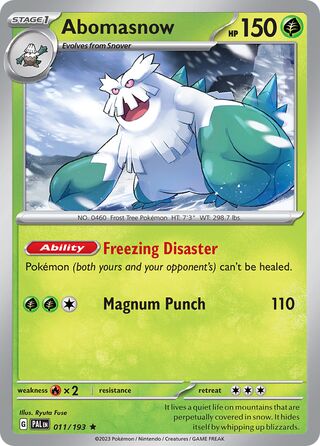 Abomasnow 11/279 from Paldea Evolved