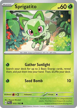 Sprigatito 12/279 from Paldea Evolved