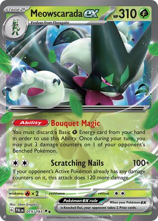 Meowscarada ex 15/279 from Paldea Evolved