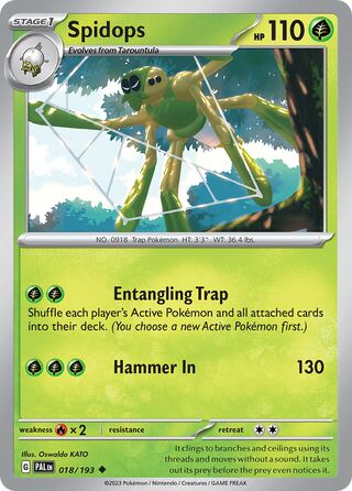 Spidops 18/279 from Paldea Evolved