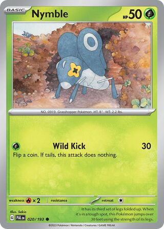 Nymble 20/279 from Paldea Evolved