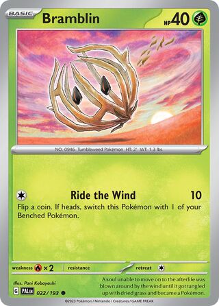 Bramblin 22/279 from Paldea Evolved