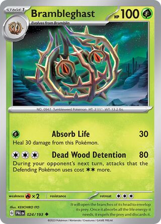Brambleghast 24/279 from Paldea Evolved