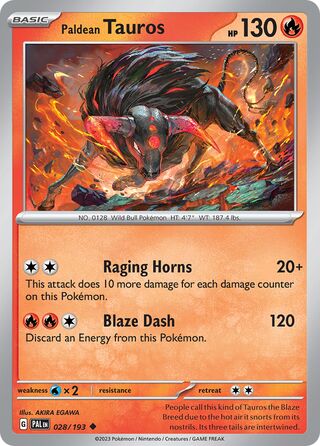 Paldean Tauros 28/279 from Paldea Evolved