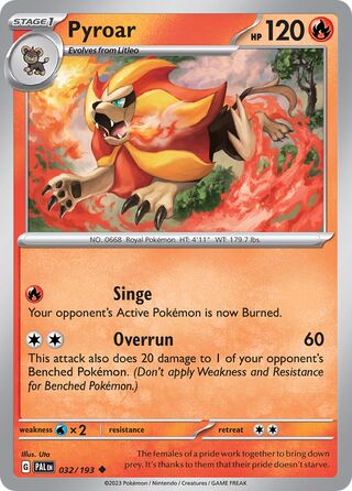Pyroar 32/279 from Paldea Evolved