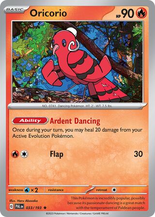 Oricorio 33/279 from Paldea Evolved