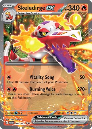 Skeledirge ex 37/279 from Paldea Evolved