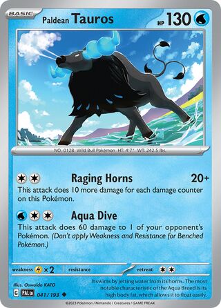 Paldean Tauros 41/279 from Paldea Evolved
