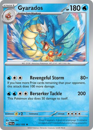 Gyarados 43/279 from Paldea Evolved