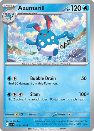Azumarill 45/279 from Paldea Evolved
