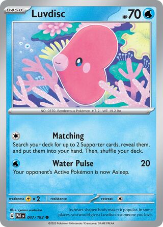 Luvdisc 47/279 from Paldea Evolved