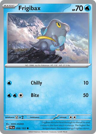Frigibax 58/279 from Paldea Evolved