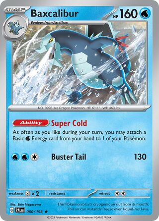 Baxcalibur 60/279 from Paldea Evolved