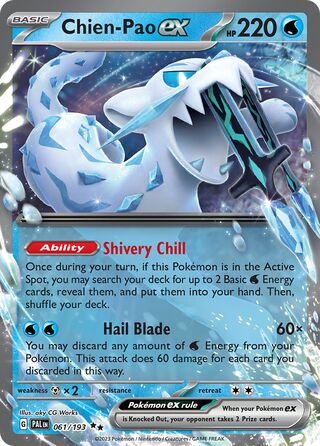 Chien-Pao ex 61/279 from Paldea Evolved