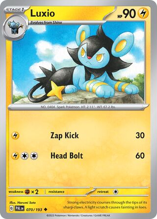 Luxio 70/279 from Paldea Evolved