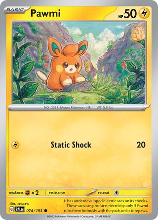 Pawmi 74/279 from Paldea Evolved