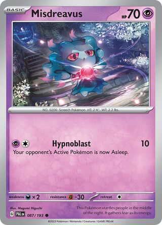 Misdreavus 87/279 from Paldea Evolved