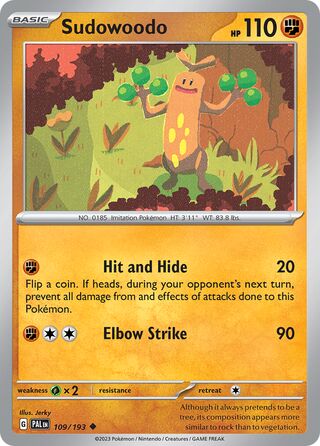 Sudowoodo 109/279 from Paldea Evolved