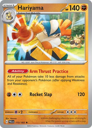 Hariyama 113/279 from Paldea Evolved