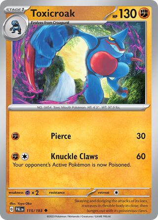 Toxicroak 115/279 from Paldea Evolved
