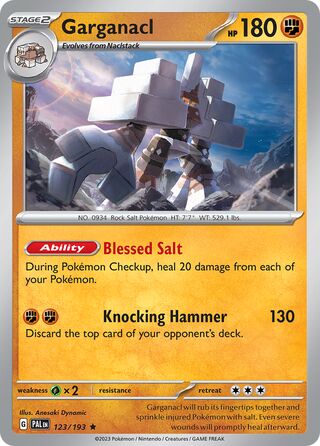 Garganacl 123/279 from Paldea Evolved