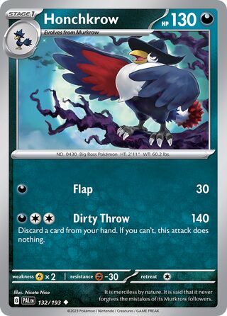 Honchkrow 132/279 from Paldea Evolved