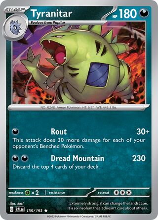 Tyranitar 135/279 from Paldea Evolved