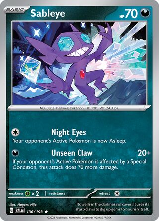 Sableye 136/279 from Paldea Evolved
