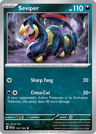 Seviper 137/279 from Paldea Evolved