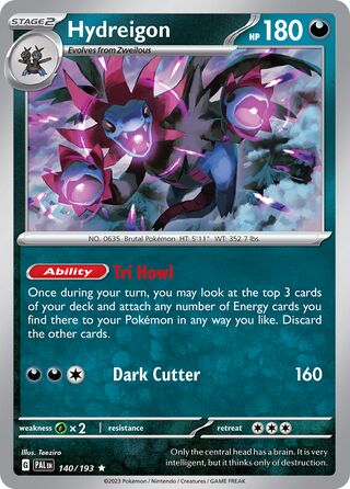 Hydreigon 140/279 from Paldea Evolved