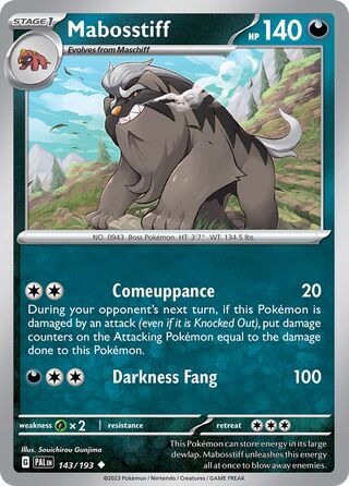 Mabosstiff 143/279 from Paldea Evolved