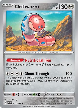 Orthworm 151/279 from Paldea Evolved