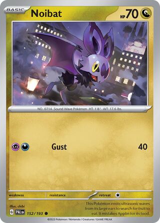 Noibat 152/279 from Paldea Evolved