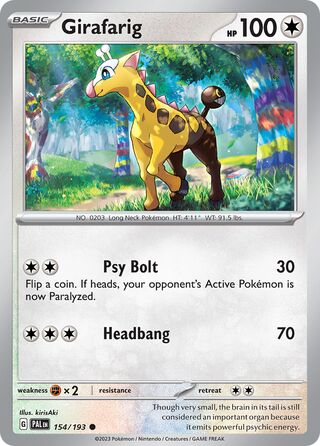 Girafarig 154/279 from Paldea Evolved